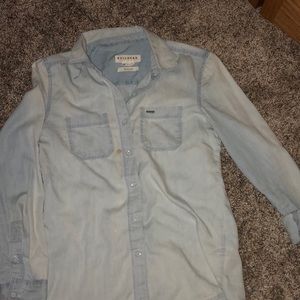 Bullhead light wash denim shirt